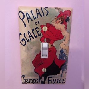 French vintage ad switch plate